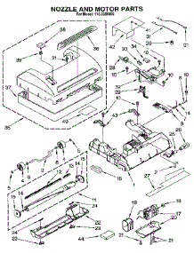 Nozzle And Motor parts for Kenmore Vacuum 116.3369490 (1163369490, 116 3369490) from AppliancePartsPros.com