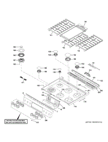 Control Panel & Cooktop parts for Ge Range CGS700P3M1D1 from AppliancePartsPros.com