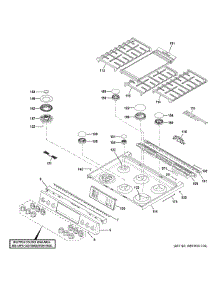 Control Panel & Cooktop parts for Ge Range CGS750P4M1W2 from AppliancePartsPros.com