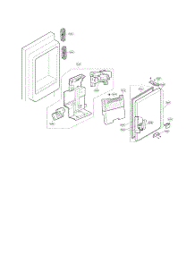 Ice Maker And Ice Bin Parts parts for Kenmore Refrigerator 795.72372310 (79572372310, 795 72372310) from AppliancePartsPros.com