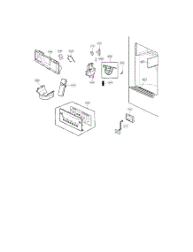 Dispenser Parts parts for Kenmore Refrigerator 795.72379310 (79572379310, 795 72379310) from AppliancePartsPros.com