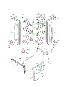 Door Parts parts for Kenmore Refrigerator 795.72123210 (79572123210, 795 72123210) from AppliancePartsPros.com