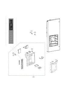 Dispenser Parts parts for Kenmore Refrigerator 795.72122210 (79572122210, 795 72122210) from AppliancePartsPros.com