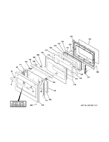 Door parts for Ge Range C2Y366P2M1S1 from AppliancePartsPros.com