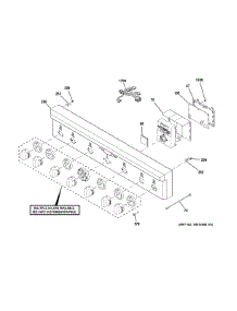 Control Panel parts for Ge Range CGY366P4M1W2 from AppliancePartsPros.com