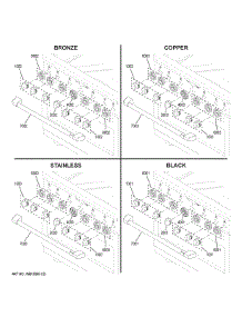 Cafe Customization parts for Ge Range C2Y366P4M1W2 from AppliancePartsPros.com