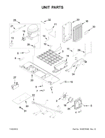 Unit Parts parts for Kenmore Refrigerator 106.41162310 (10641162310, 106 41162310) from AppliancePartsPros.com