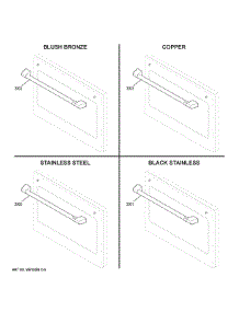 Cafe Customization parts for Ge Range CTS90DP3M1D1 from AppliancePartsPros.com