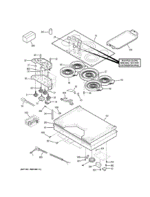 Control Panel & Cooktop parts for Ge Range CEP70362M1S1 from AppliancePartsPros.com
