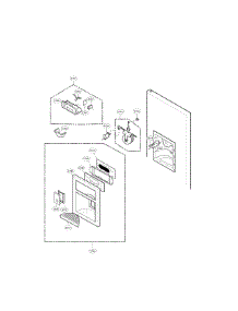 Dispenser Parts parts for Kenmore Refrigerator 795.78503802 (79578503802, 795 78503802) from AppliancePartsPros.com