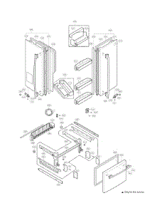 Door Parts parts for Kenmore Refrigerator 795.78503802 (79578503802, 795 78503802) from AppliancePartsPros.com