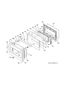 Door parts for Ge Range CGY366SEL1SS from AppliancePartsPros.com