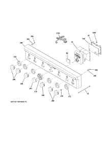 Control Panel parts for Ge Range CGY366SEL1SS from AppliancePartsPros.com