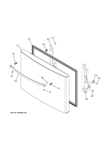 Freezer Door parts for Ge Refrigerator GFE26GMKDES from AppliancePartsPros.com