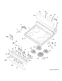 Control Panel & Cooktop parts for Ge Range JB480SM1SS from AppliancePartsPros.com