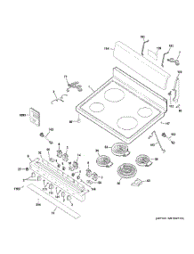 Control Panel & Cooktop parts for Ge Range JB480DM1BB from AppliancePartsPros.com