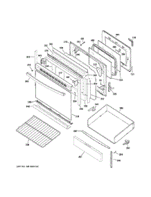 Door & Drawer Parts parts for Ge Range JB480DM1BB from AppliancePartsPros.com