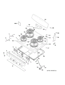 Control Panel & Cooktop parts for Ge Range JBS460DM1WW from AppliancePartsPros.com