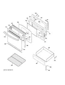Door & Drawer Parts parts for Ge Range JBS460DM1WW from AppliancePartsPros.com