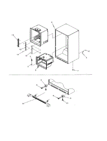 Interior Cabinet parts for Kenmore Refrigerator 596.76589500 (59676589500, 596 76589500) from AppliancePartsPros.com