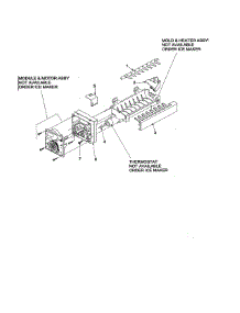 Ice Maker 61005508 parts for Kenmore Refrigerator 596.76589500 (59676589500, 596 76589500) from AppliancePartsPros.com