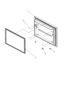 Freezer Door parts for Kenmore Refrigerator 596.76589500 (59676589500, 596 76589500) from AppliancePartsPros.com