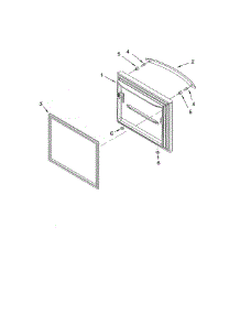 Freezer Door parts for Kenmore Refrigerator 596.76583602 (59676583602, 596 76583602) from AppliancePartsPros.com