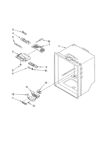 Refrigerator Liner parts for Kenmore Refrigerator 596.76583602 (59676583602, 596 76583602) from AppliancePartsPros.com