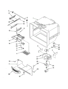 Freezer Liner parts for Kenmore Refrigerator 596.76583602 (59676583602, 596 76583602) from AppliancePartsPros.com