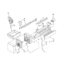 Icemaker parts for Kenmore Refrigerator 596.76583602 (59676583602, 596 76583602) from AppliancePartsPros.com