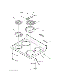 Cooktop parts for Ge Range JB258DM1WW from AppliancePartsPros.com