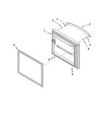 Freezer Door Parts parts for Kenmore Refrigerator 596.76582602 (59676582602, 596 76582602) from AppliancePartsPros.com