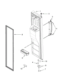 Freezer Door Parts parts for Kenmore Refrigerator 106.51779511 (10651779511, 106 51779511) from AppliancePartsPros.com