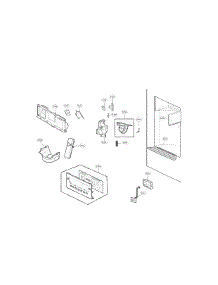 Dispenser Parts parts for Kenmore Refrigerator 795.72379312 (79572379312, 795 72379312) from AppliancePartsPros.com
