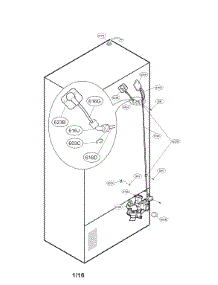 Valve And Water Parts parts for Kenmore Refrigerator 795.72069315 (79572069315, 795 72069315) from AppliancePartsPros.com