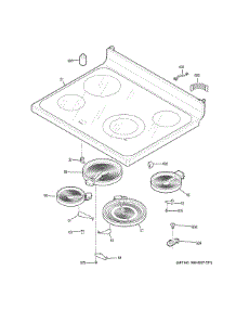 Cooktop parts for Ge Range JBS60DK5BB from AppliancePartsPros.com