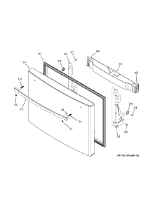 Freezer Door parts for Ge Refrigerator PYE22KSKESS from AppliancePartsPros.com