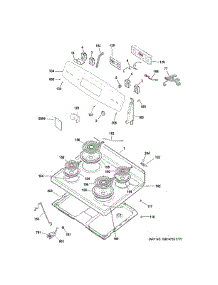 Control Panel & Cooktop parts for Ge Range JB256RM1SS from AppliancePartsPros.com