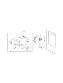 Dispenser Parts parts for Kenmore Refrigerator 795.74024411 (79574024411, 795 74024411) from AppliancePartsPros.com