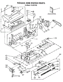 Nozzle And Motor parts for Kenmore Vacuum 116.3937283 (1163937283, 116 3937283) from AppliancePartsPros.com
