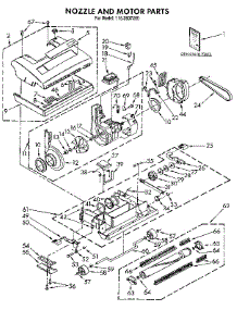 Nozzle And Motor parts for Kenmore Vacuum 116.3937280 (1163937280, 116 3937280) from AppliancePartsPros.com