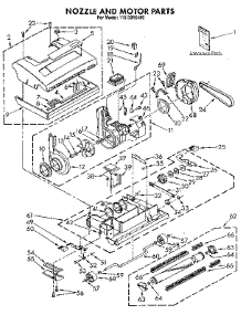 Nozzle And Motor parts for Kenmore Vacuum 116.3916480 (1163916480, 116 3916480) from AppliancePartsPros.com
