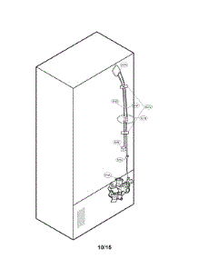 Valve And Water Parts parts for Kenmore Refrigerator 795.74019411 (79574019411, 795 74019411) from AppliancePartsPros.com