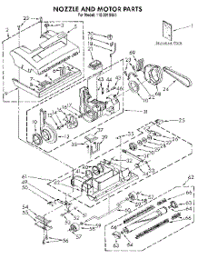 Nozzle And Motor parts for Kenmore Vacuum 116.3916481 (1163916481, 116 3916481) from AppliancePartsPros.com