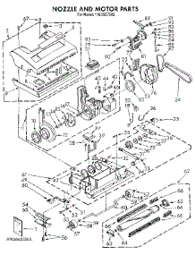 Nozzle And Motor parts for Kenmore Vacuum 116.3957582 (1163957582, 116 3957582) from AppliancePartsPros.com