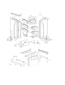 Door Parts parts for Kenmore Refrigerator 795.74025411 (79574025411, 795 74025411) from AppliancePartsPros.com