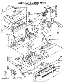Nozzle And Motor parts for Kenmore Vacuum 116.3957583 (1163957583, 116 3957583) from AppliancePartsPros.com