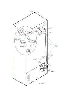 Valve And Water Parts parts for Kenmore Refrigerator 795.72373312 (79572373312, 795 72373312) from AppliancePartsPros.com