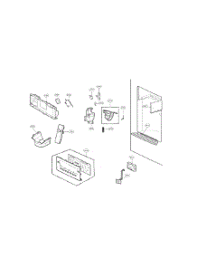 Dispenser Parts parts for Kenmore Refrigerator 795.72373312 (79572373312, 795 72373312) from AppliancePartsPros.com