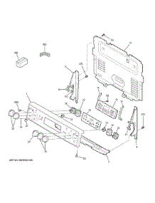 Control Panel parts for Ge Range JB700DJ5WW from AppliancePartsPros.com